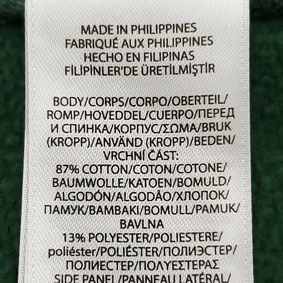 Polo Ralph Lauren Flag Patchwork-Sleeve Fleece Sweatshirt Verano Green 2XLT - Picture 15 of 16